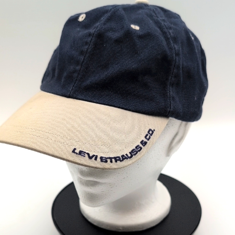 Levi Strauss & Co.| Navy and Tan Cap With Adjustable Strap